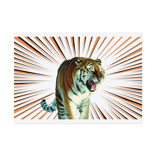 Roaring tiger poster